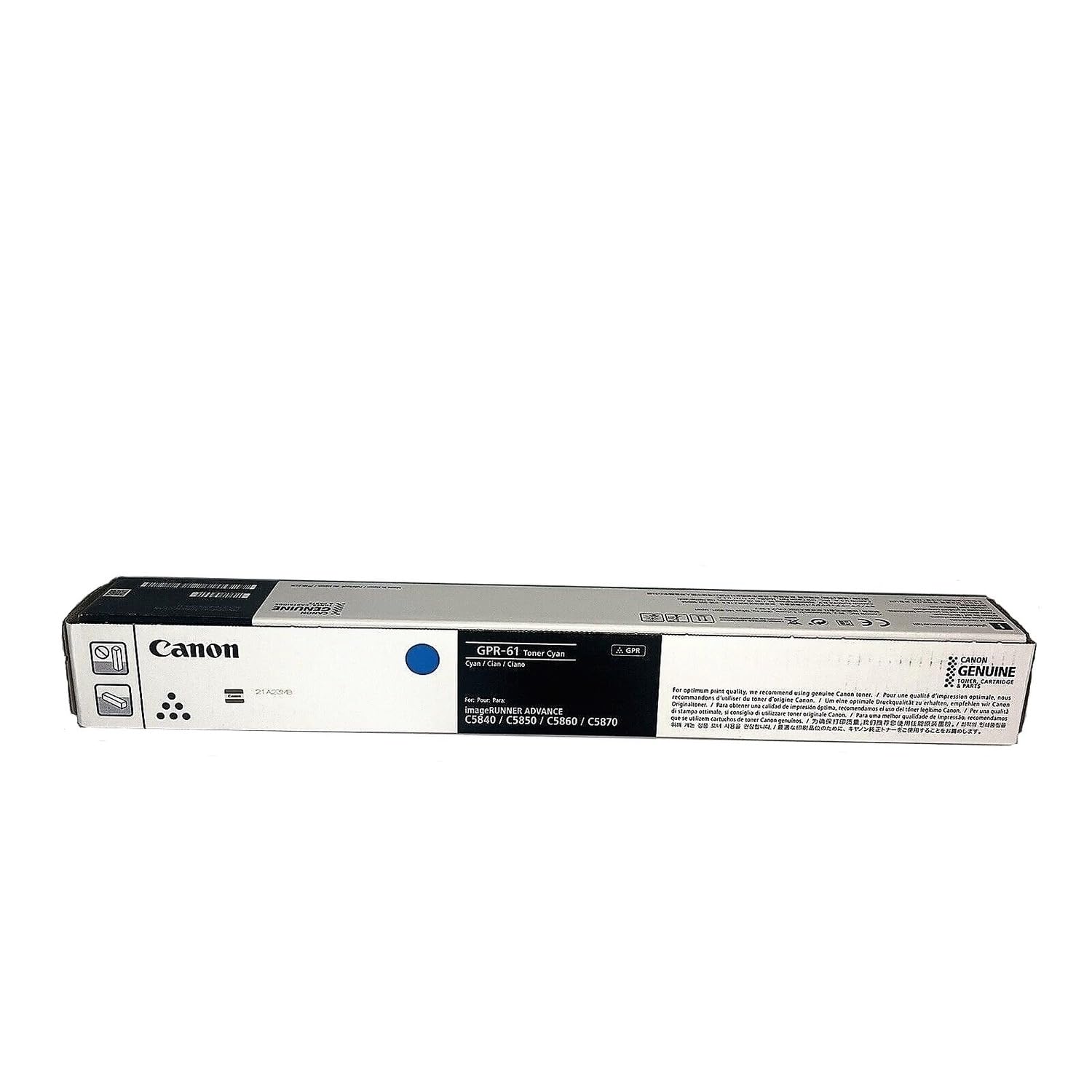 Sure, here is the corrected and grouped text from the image:

---

**Canon**

**GPR-61**  
Toner Cartridge

**ImageRUNNER ADVANCE**  
C5840 / C5850 / C5860 / C5870

**Genuine Canon**

---

**Canon**

**GPR-61**  
Toner Cartridge

**ImageRUNNER ADVANCE**  
C5840 / C5850 / C5860 / C5870

**Genuine Canon**

---

**Canon**

**GPR-61**  
Toner Cartridge

**ImageRUNNER ADVANCE**  
C5840 / C5850 / C5860 / C5870

**Genuine Canon**

---

**Canon**

**GPR-61**  
Toner Cartridge

**ImageRUNNER ADVANCE**  
C5840 / C5850 / C5860 / C5870

**Genuine Canon**

---

**Canon**

**GPR-61**  
Toner Cartridge

**ImageRUNNER ADVANCE**  
C5