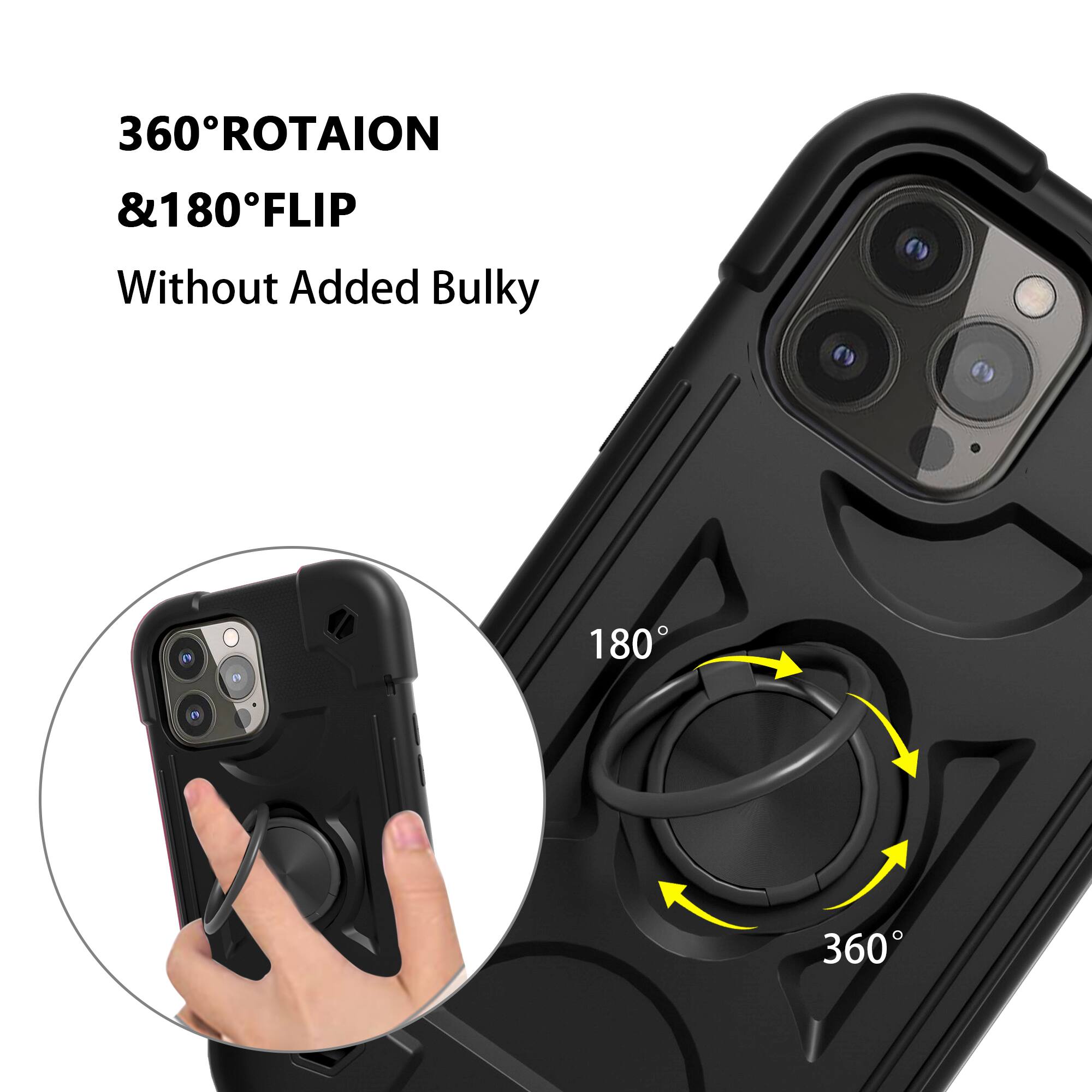 360° ROTATION & 180° FLIP  
Without Added Bulky
