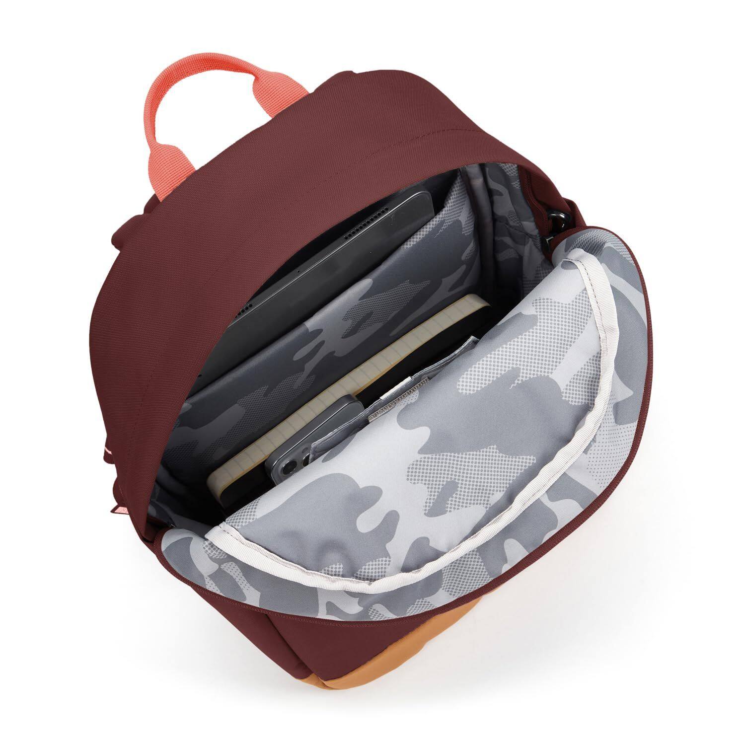 Alt View 2. Pacsafe - Pacsafe GO 15L Anti Theft Backpack (Garnet Red) - Garnet Red.