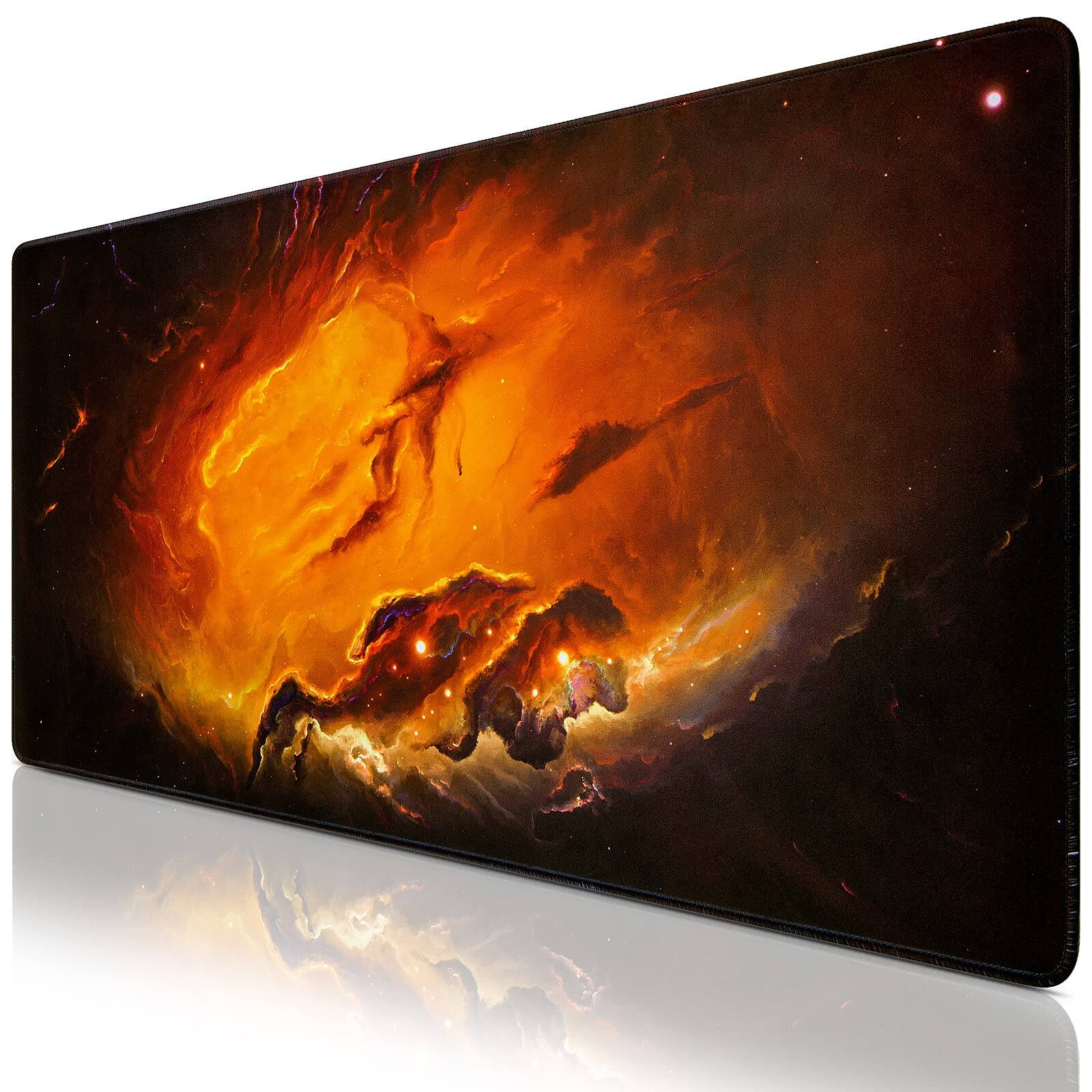 Pacoar Cade - Gaming Mouse Pad Large Extended Big Computer Mousepad For Home Office Work 31 5x Large and Extended Size The size of - Mars Cloud
