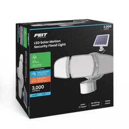 FEIT ELECTRIC - Feit Motion-Sensing Solar Powered LED White Security Floodlight