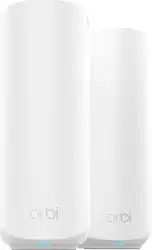 NETGEAR - Orbi 370 Series BE5000 Dual-Band Mesh Wi-Fi 7 System (2-pack) - White - Front_Zoom