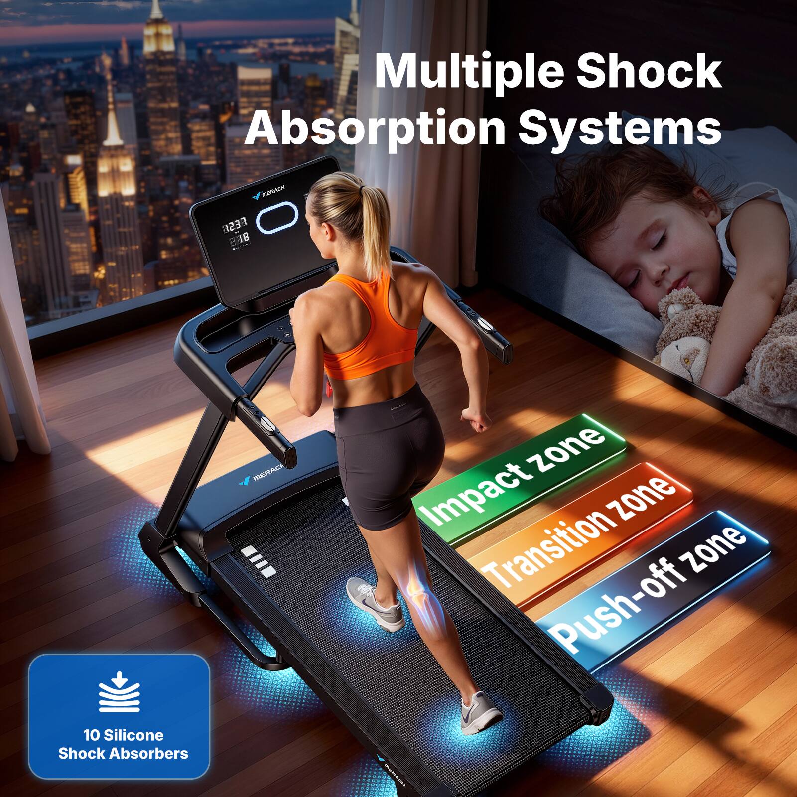 Multiple Shock Absorption Systems

BERACY FESE 80B MERAD

Impact zone
Transition zone
Push-off zone

10 Silicone Shock Absorbers