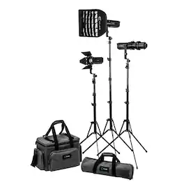CLAR - S30 Focusing LED Light 3-Light Kit (Godox S30-D)