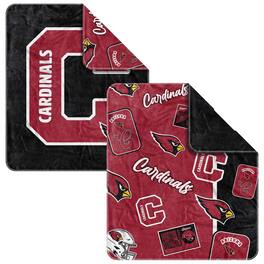 Logo Brands - Arizona Cardinals 50- x 60- Dream Weave Throw Blanket - Cardinal