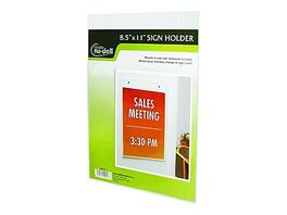 Nu-Dell - NuDell Sign Holder, 8.5" x 11" Plastic - Clear