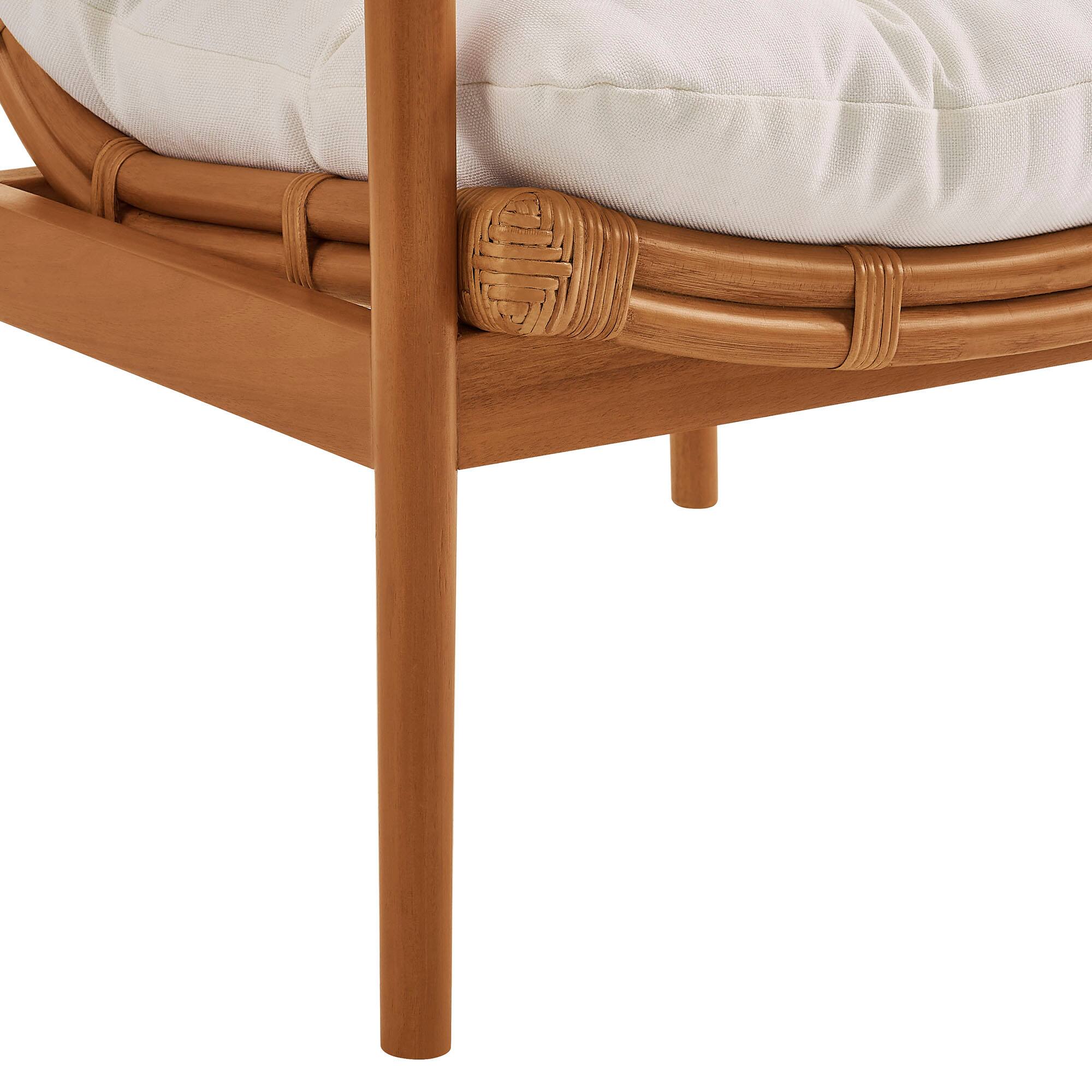 Alt View 9. Modway - Tula Wood Rattan Lounge Chair by Modway - Brown.