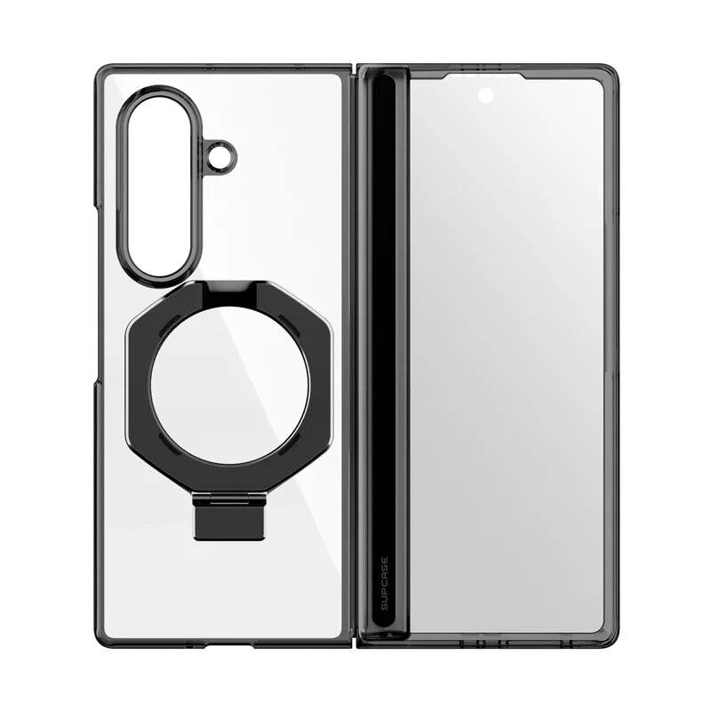 Alt View 7. SUPCASE - UB Stand MagSafe Case for Samsung Galaxy Z Fold 8 Ultra Case with Tempered Glass Screen Protector - Frost Black.
