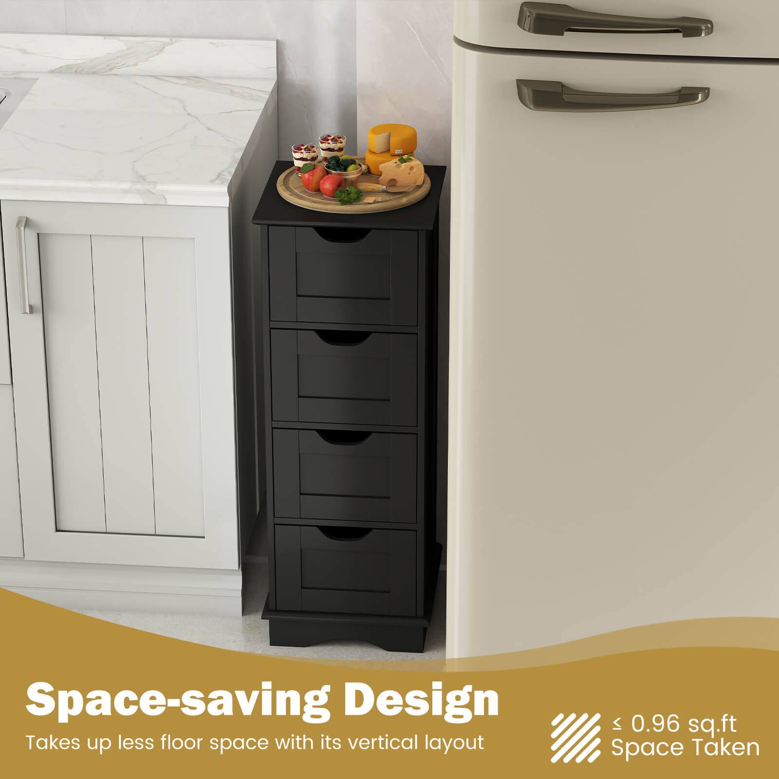 Space-saving Design  
Takes up less floor space with its vertical layout  
≤ 0.96 sq.ft Space Taken