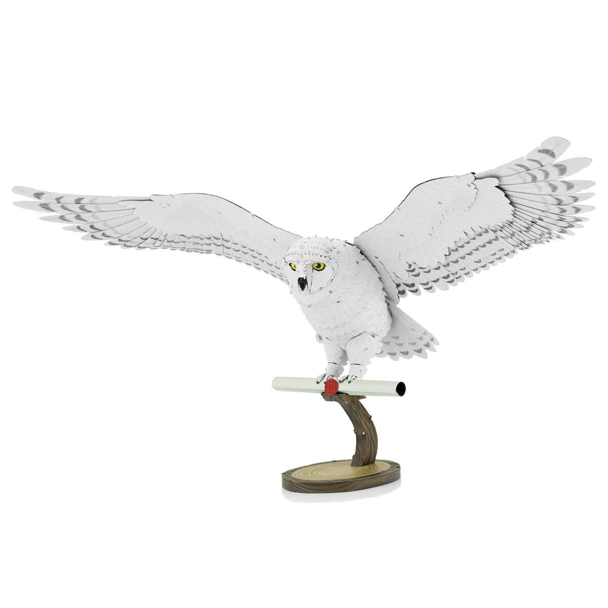 Alt View 1. Metal Earth - Metal Earth Premium Series Hedwig 3D Metal Model Kit Fascinations - Silver.