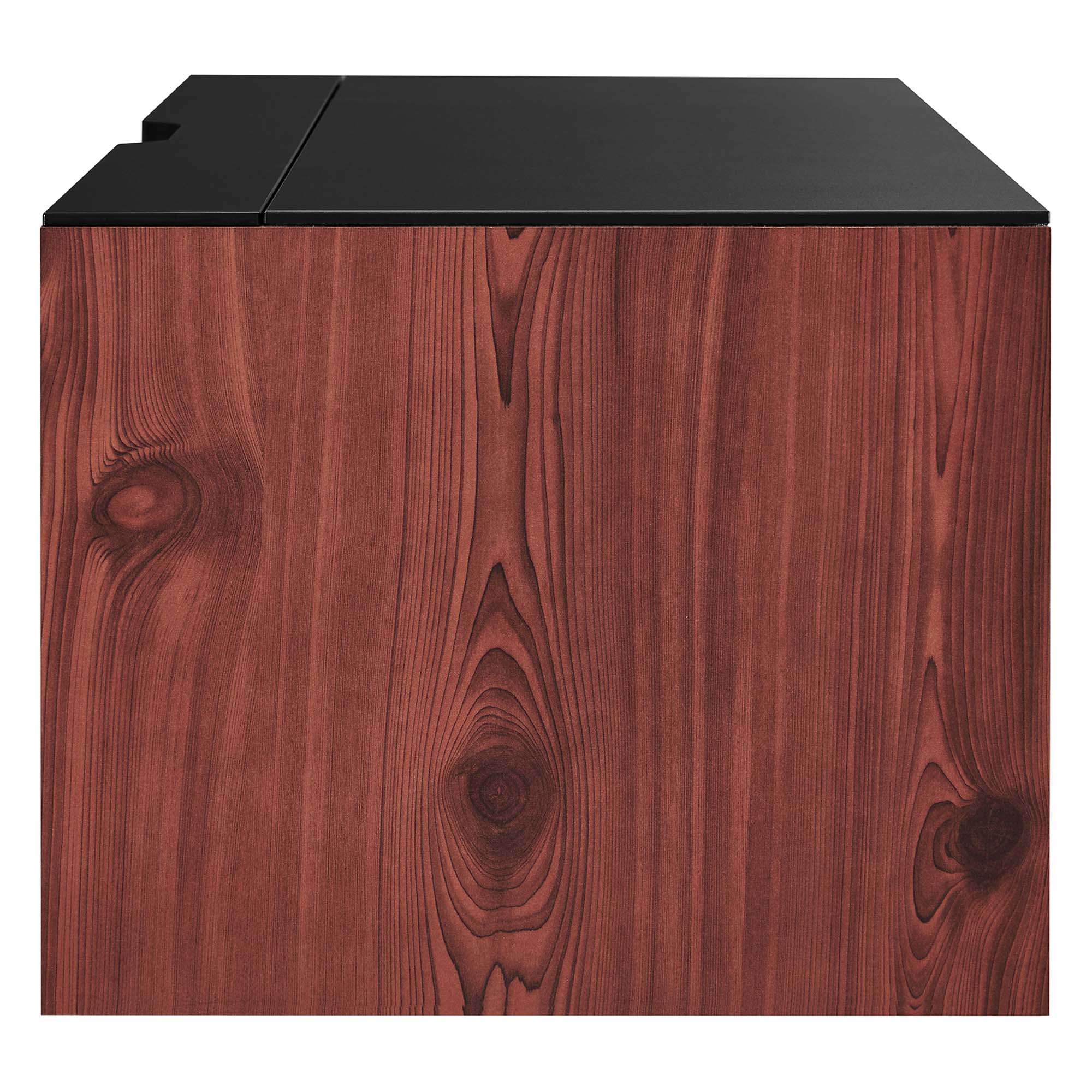 Alt View 2. Modway - Kinetic 49" Wall-Mount Office Desk by Modway - Black Cherry.