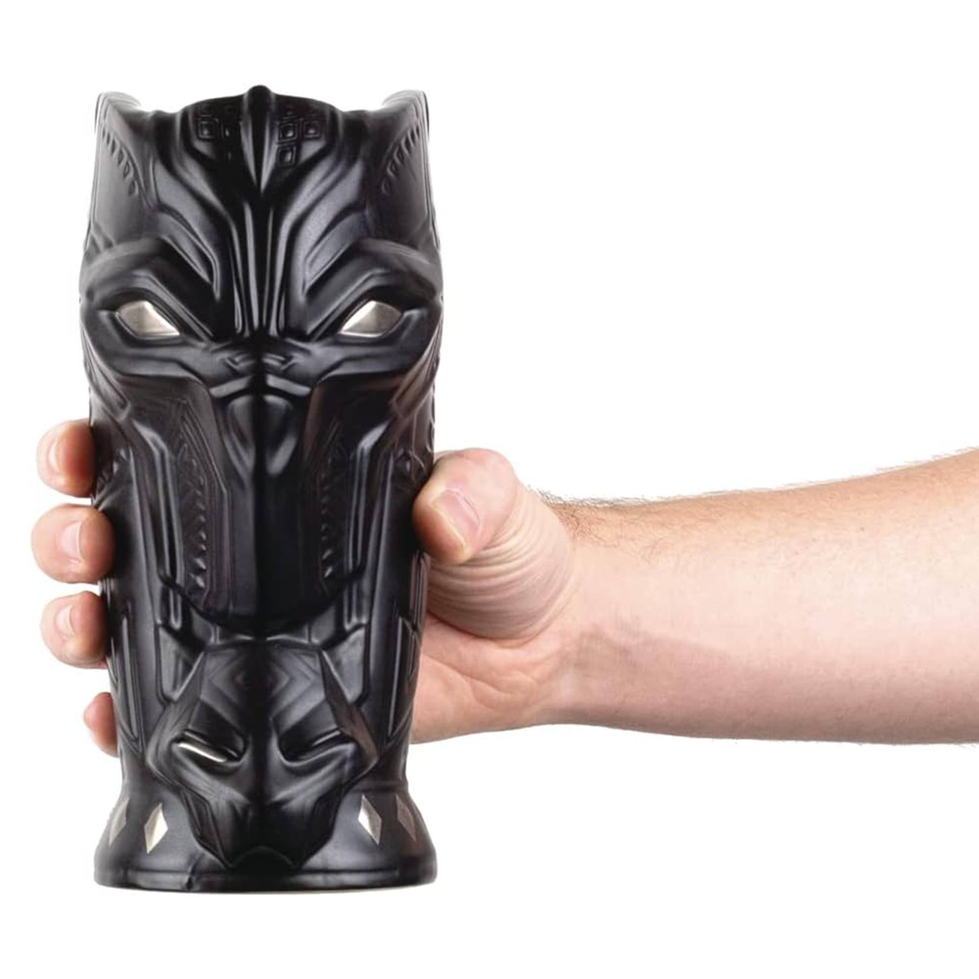 Alt View 3. Marvel - Marvel Heroes Black Panther 32 Ounce Ceramic Tiki Mug - Black.