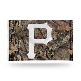Rico Industries - Pittsburgh Pirates Bold Mossy Oak Camo Design 3x5 Indoor/Outdoor Banner Flag - Multi