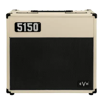 Front. EVH - EVH 5150 Iconic Series 15W 1 x 10 Combo Electric Guitar Amp (Ivory).