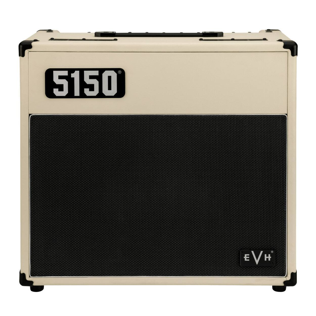 Front. EVH - EVH 5150 Iconic Series 15W 1 x 10 Combo Electric Guitar Amp (Ivory).