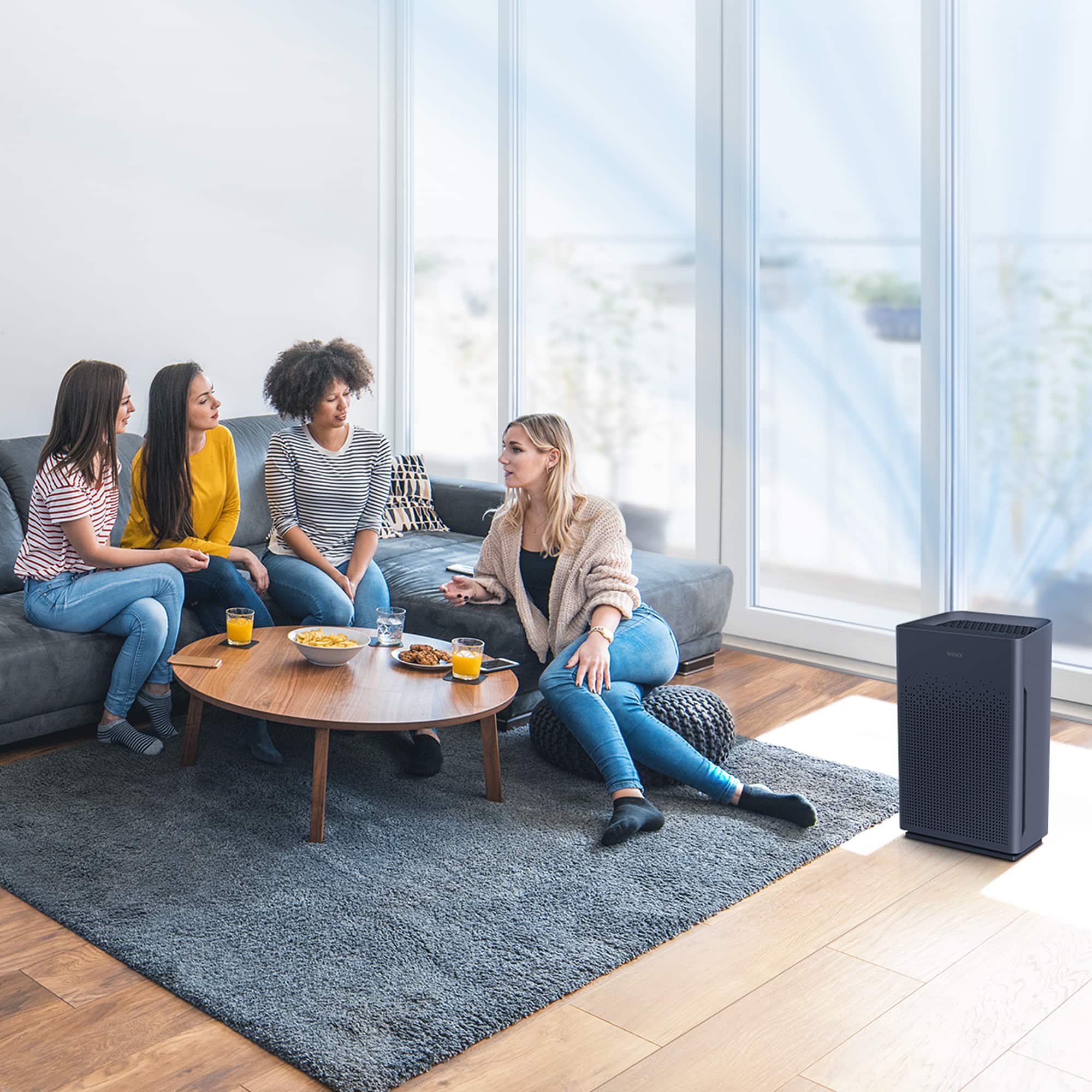 Alt View 15. WINIX - AM80 4-Stage True HEPA with Washable Carbon Air Purifier - Black.