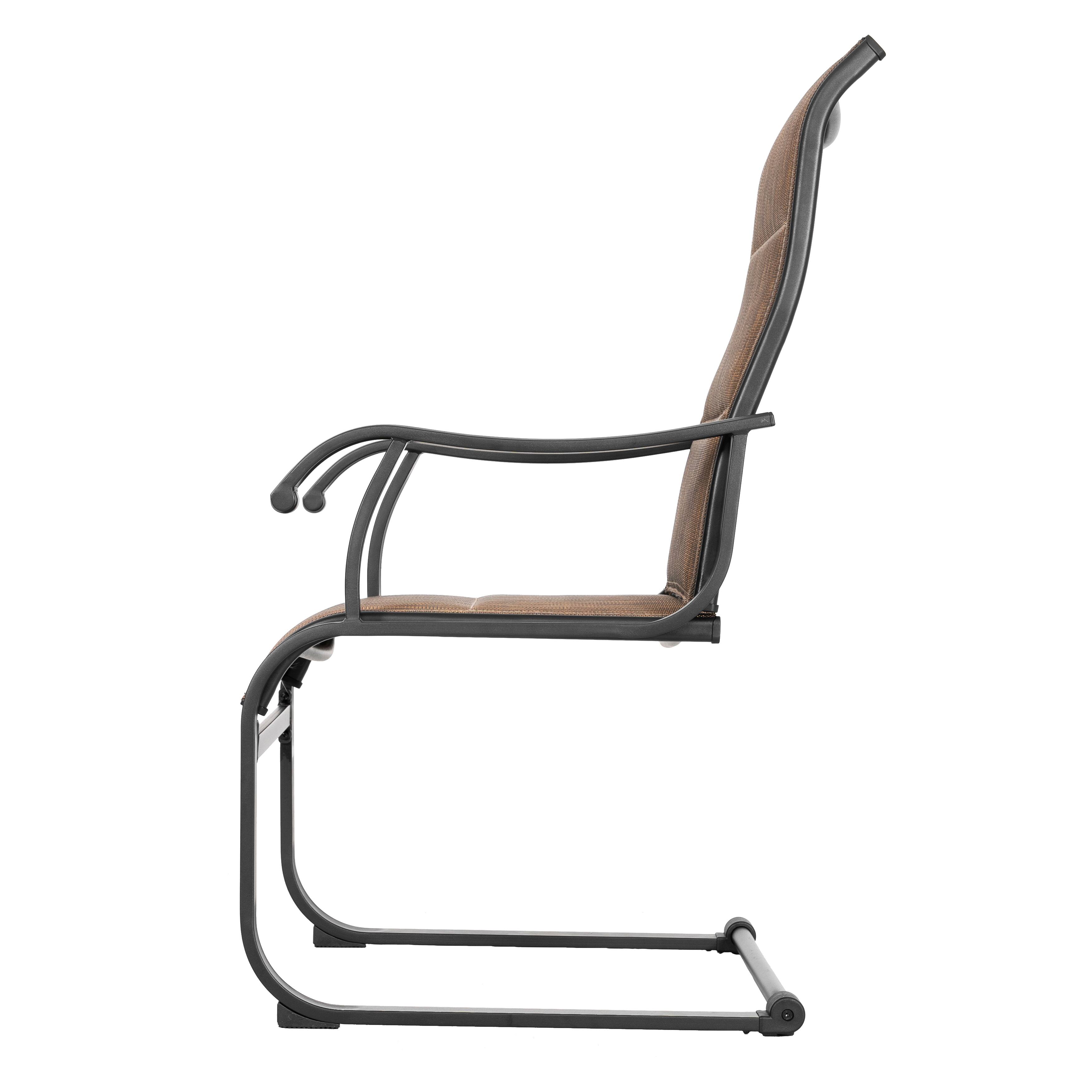 Alt View 8. Nuu Garden - Nuu Garden Patio Chair Set of 2, Comfortable Textilene Outdoor Dining Chairs - Brown.