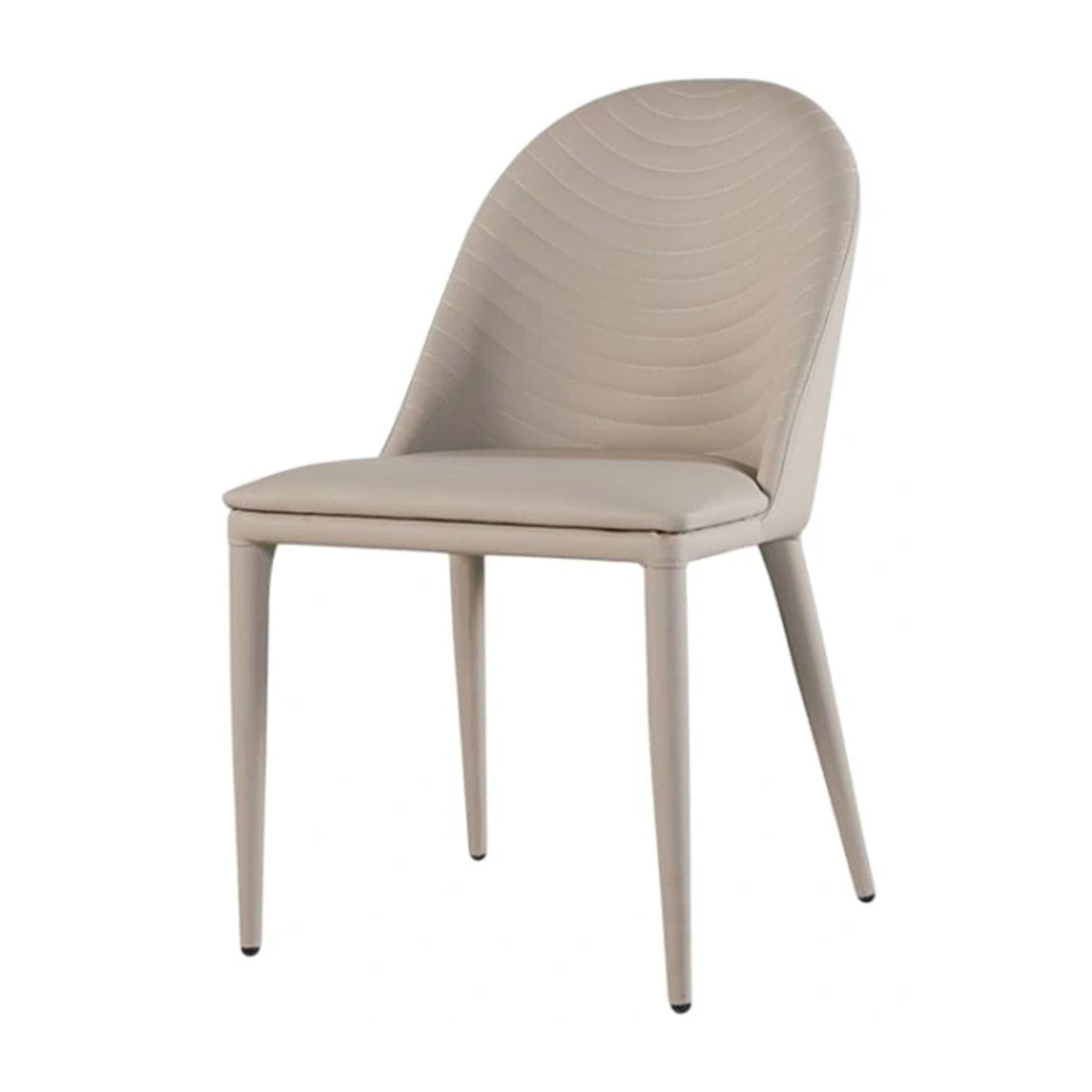 Alt View 2. Manhattan Lane - Envik Side Dining Chair Set of 2, Brown Metal, Faux Leather Foam Cushions - Brown.
