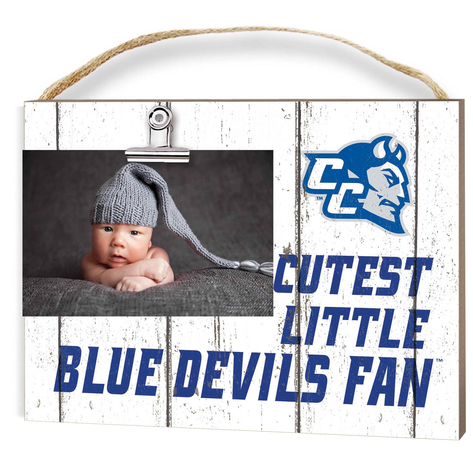 Central Connecticut State Blue Devils 8" x 10" Cutest Little Fan Weathered Team Logo Clip Photo Frame