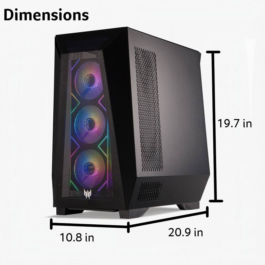 Dimensions: 19.7 in x 10.8 in x 20.9 in