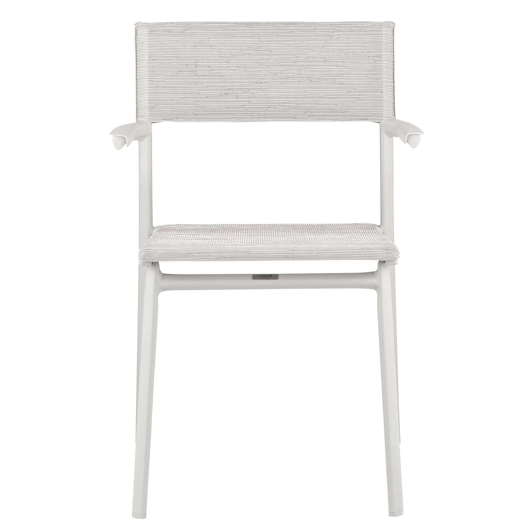 Alt View 1. Lafuma - Lafuma Batyline Duo ORON Durable Outdoor Dining Armchair, Sand/Pebble (Set of 2) - Sand Frame - Galet, Set of 2.