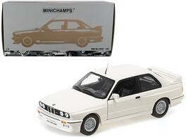 1987 BMW M3 Street 1/18 Diecast Model Car by Minichamps - White