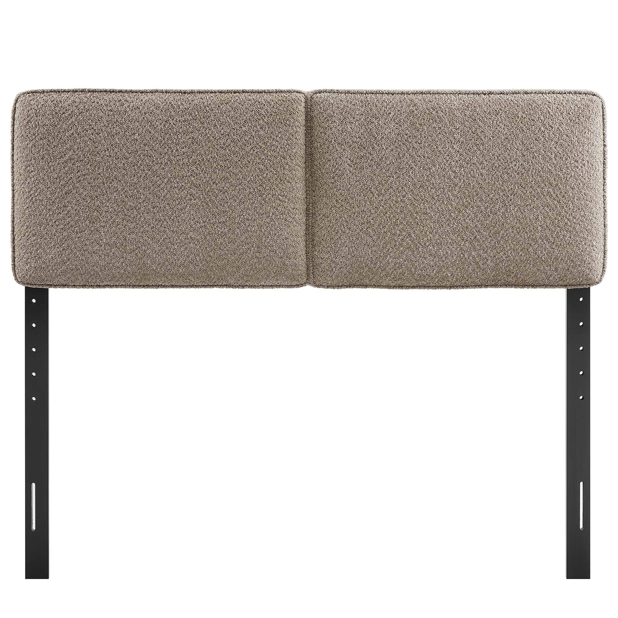 Back. Modway - Lindee Boucle Fabric Queen Headboard by Modway - Brown.