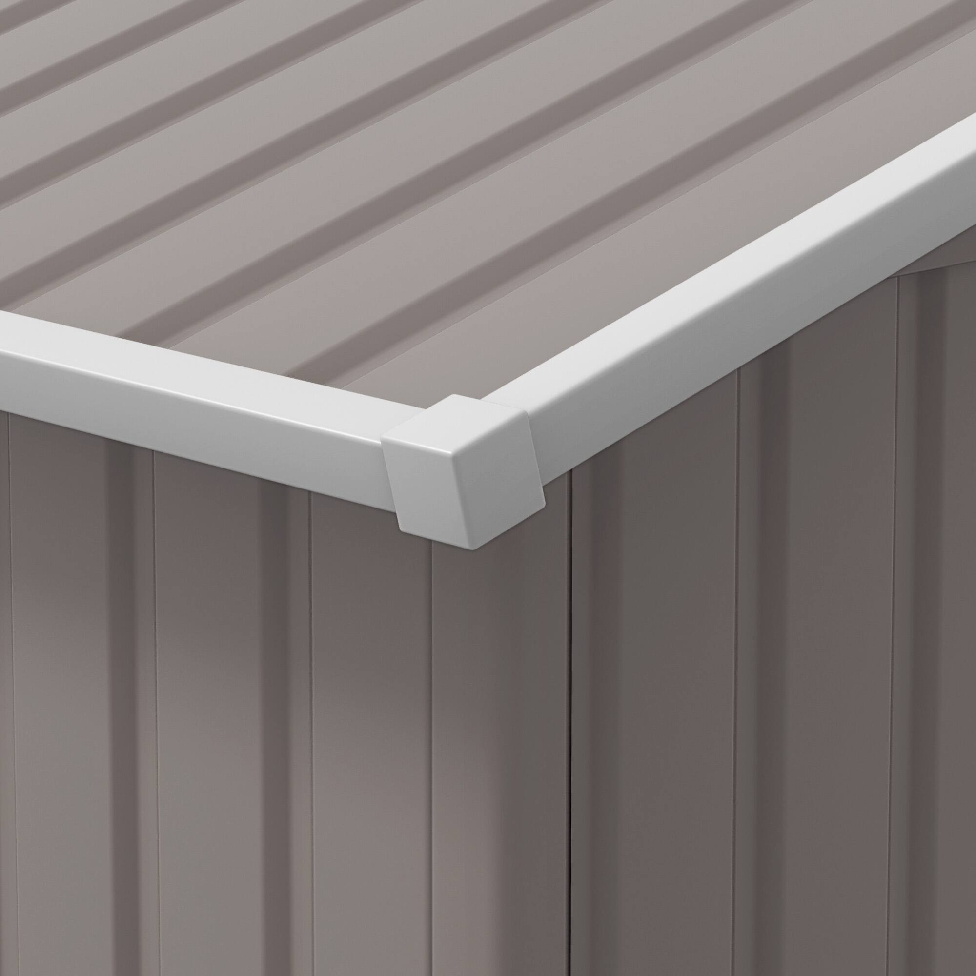 Alt View 7. Outsunny - 11' x 13' Outdoor Storage Shed, Garden Tool Metal Shed with Foundation Kit, Double Lockable Door.