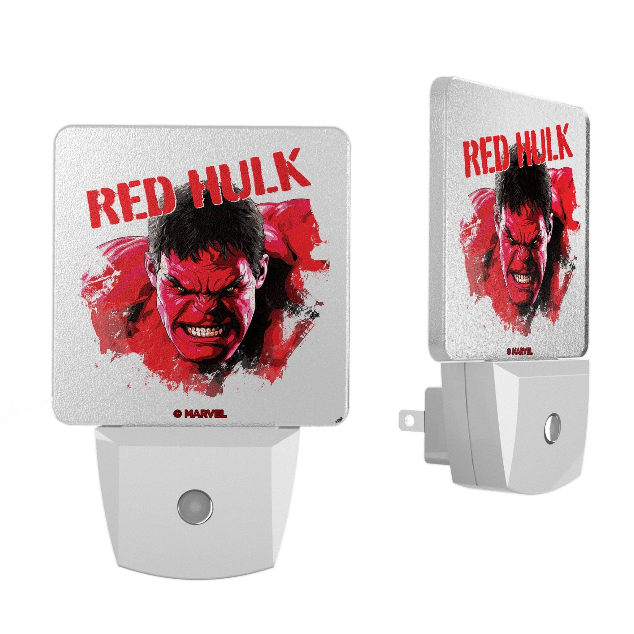 Keyscaper - Marvel Badge Night Light 2-Pack - Red Hulk