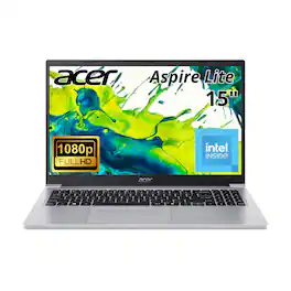 Acer - Aspire Lite 15.6" Laptop FHD Intel N150 4GB 128GB SSD Intel Graphics AL15-36P-C0M7 - Silver
