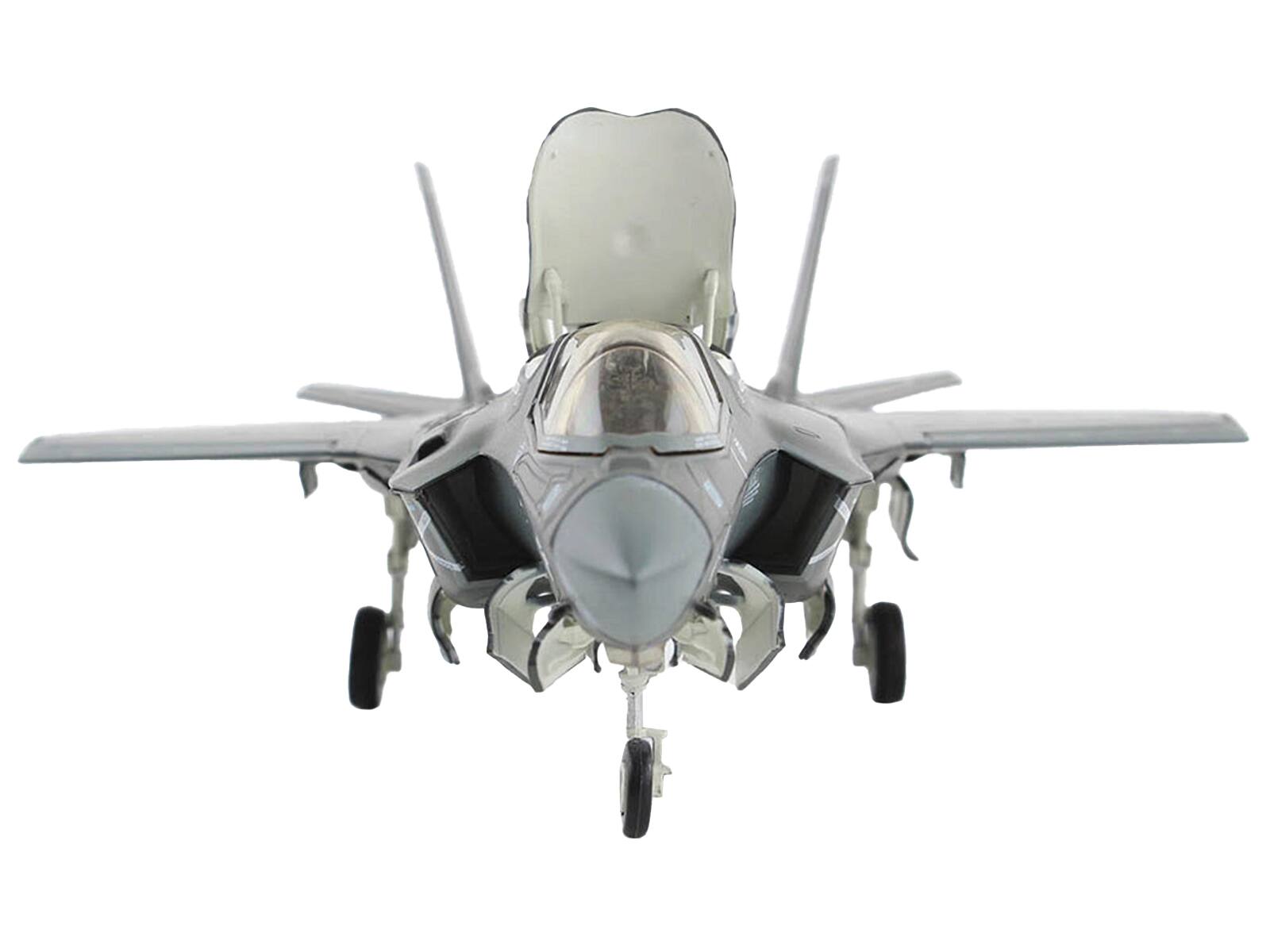 Alt View 1. Hobby Master - Lockheed F-35B Lightning II VMFA-214 Black Sheep MCAS Yuma 2023 United States Marine Corps Air Power Series 1/72 - Black And Grey.