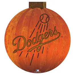 Fan Creations - Los Angeles Dodgers 12'' Pumpkin Sign - Orange