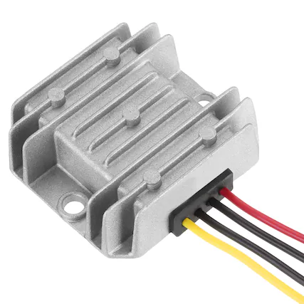 Front. Unique Bargains - DC 24V to 12V 5A 60W Step Down Converter IP67 Waterproof for Car Truck Solar System - Silver.