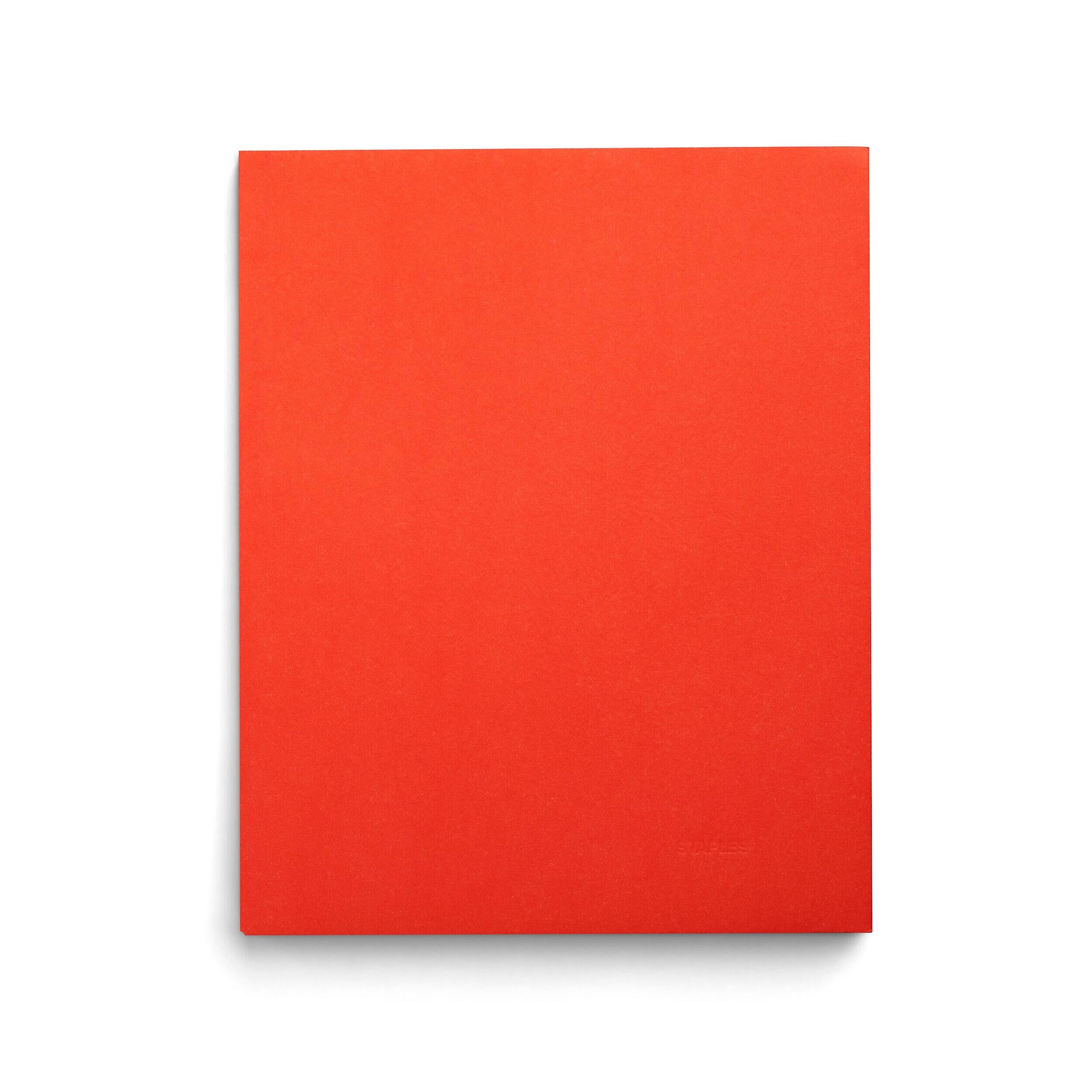 Alt View 6. Staples - Smooth 2-Pocket Paper Folder, 25/Box - Orange.