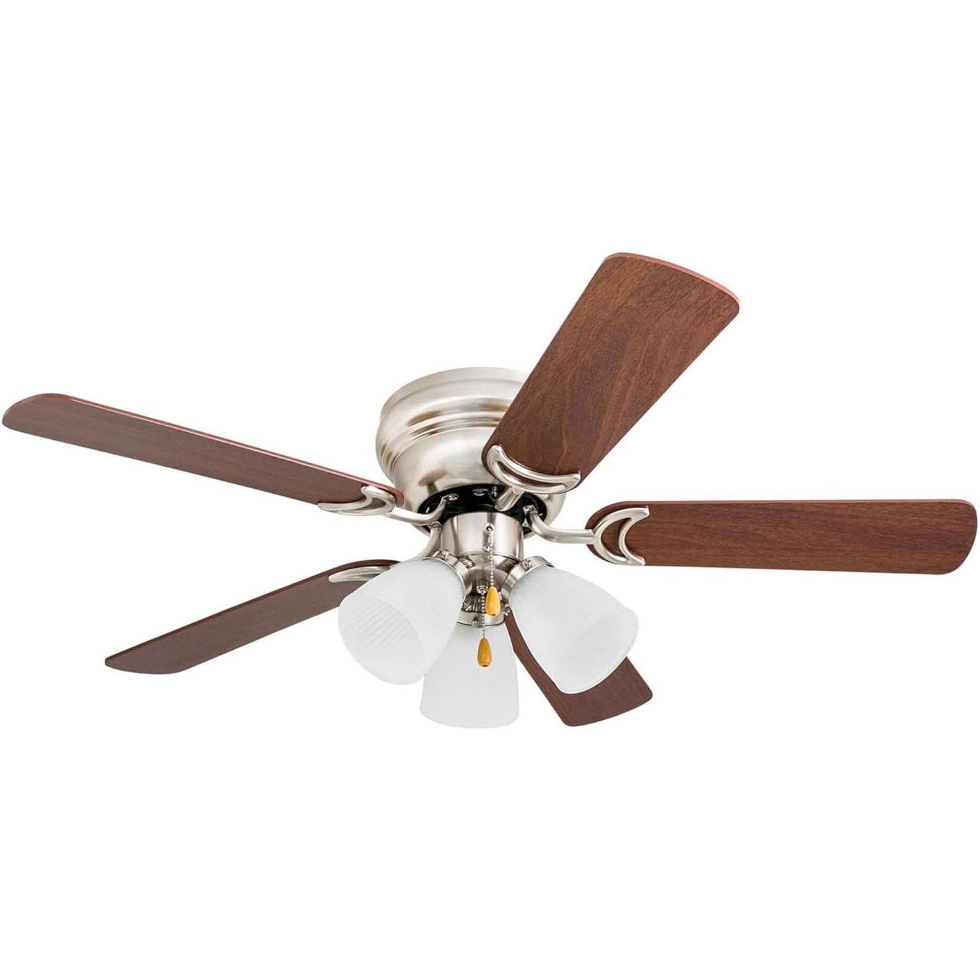 Alt View 7. Prominence Home - Prominence Home Whitley 42 Inch Indoor Ceiling Fan with Pull Chain, Bright Brass - Bright Brass.