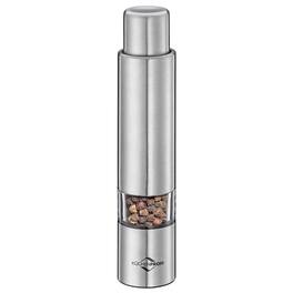Kuchenprofi - Pepper Push Mill Grinder, Stainless & Acrylic - Silver