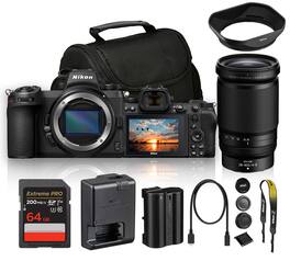 Nikon - Z7 II Mirrorless Camera With NIKKOR Z 28-400mm f/4-8 VR Lens + 64GB Memory Card + Camera Bag - Black