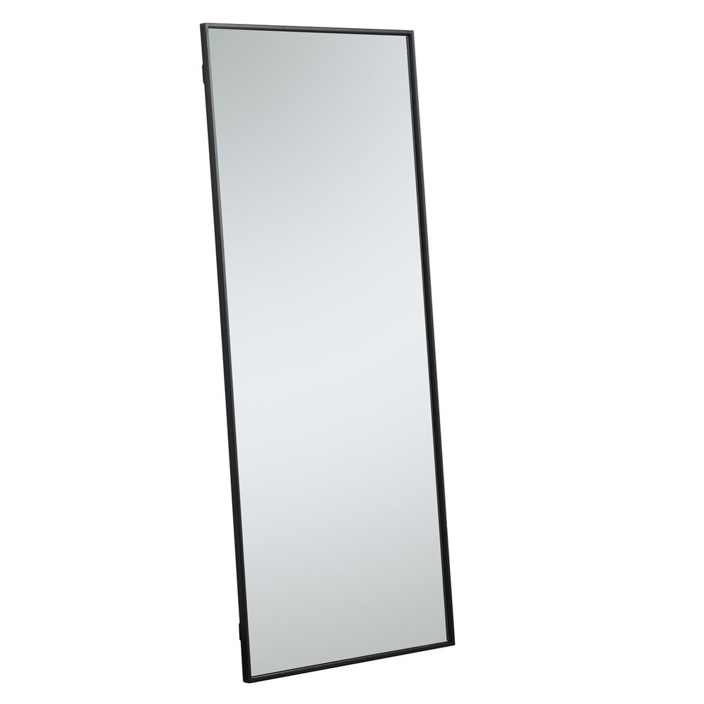 Alt View 6. Elegant Decor - Metal frame rectangle mirror 24 inch in Black - Black.