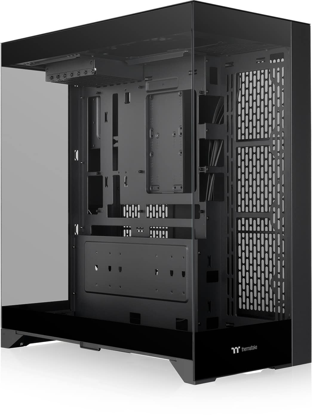 Front. Thermaltake - CTE E550 TG Mid Tower ATX PC Case - Black.