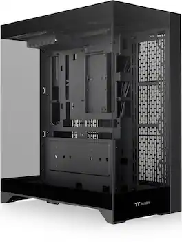 Thermaltake - CTE E550 TG Mid Tower ATX PC Case - Black