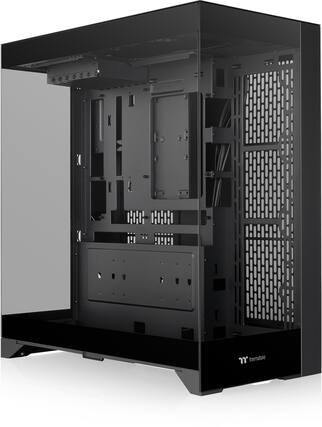 Front. Thermaltake - CTE E550 TG Mid Tower ATX PC Case - Black.