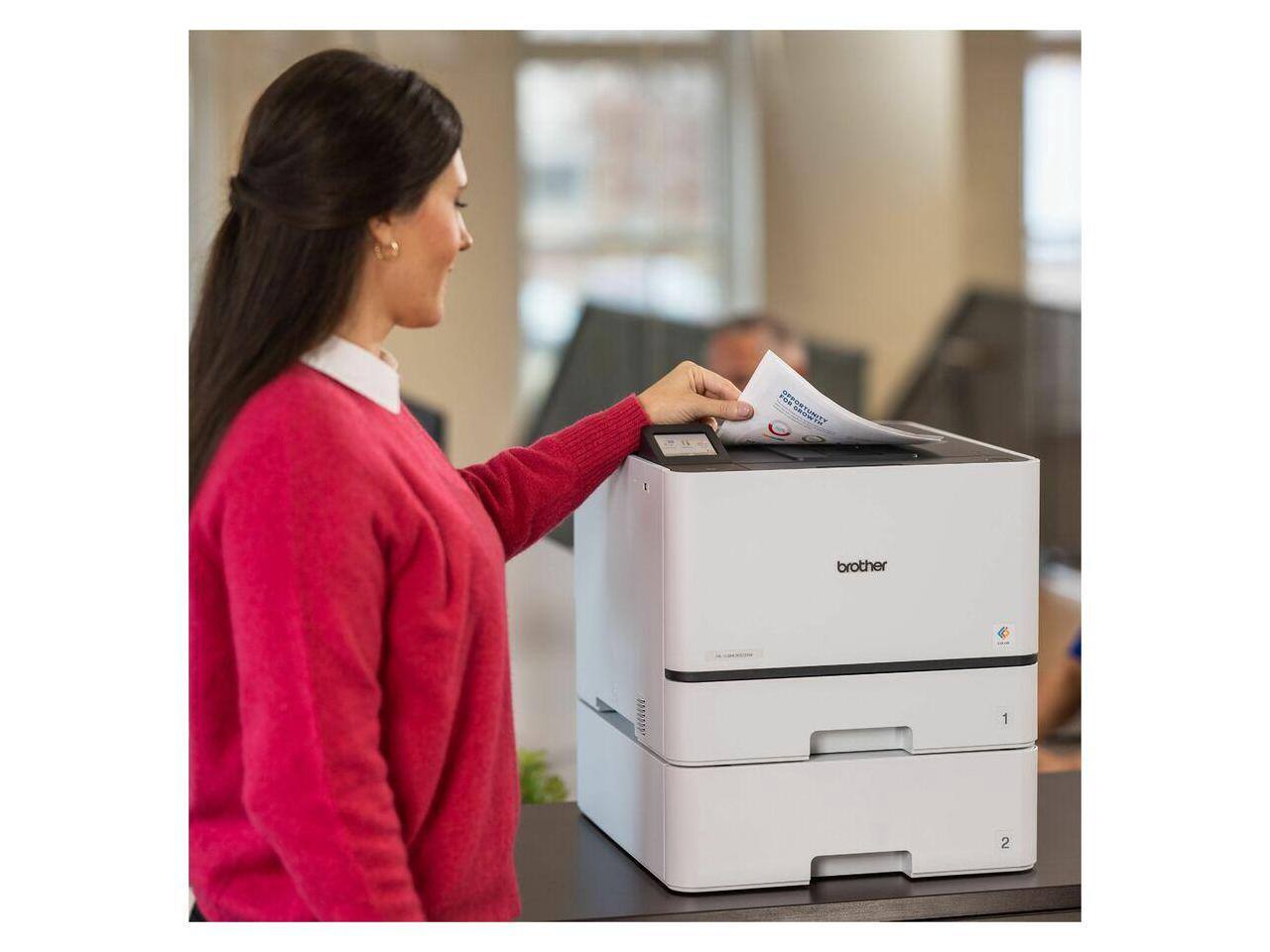 Alt View 6. Brother - Brother HL-L8430CDWT Color Laser Printer - 33ppm, 2400x600 dpi, Wi-Fi, Ethernet - Color.