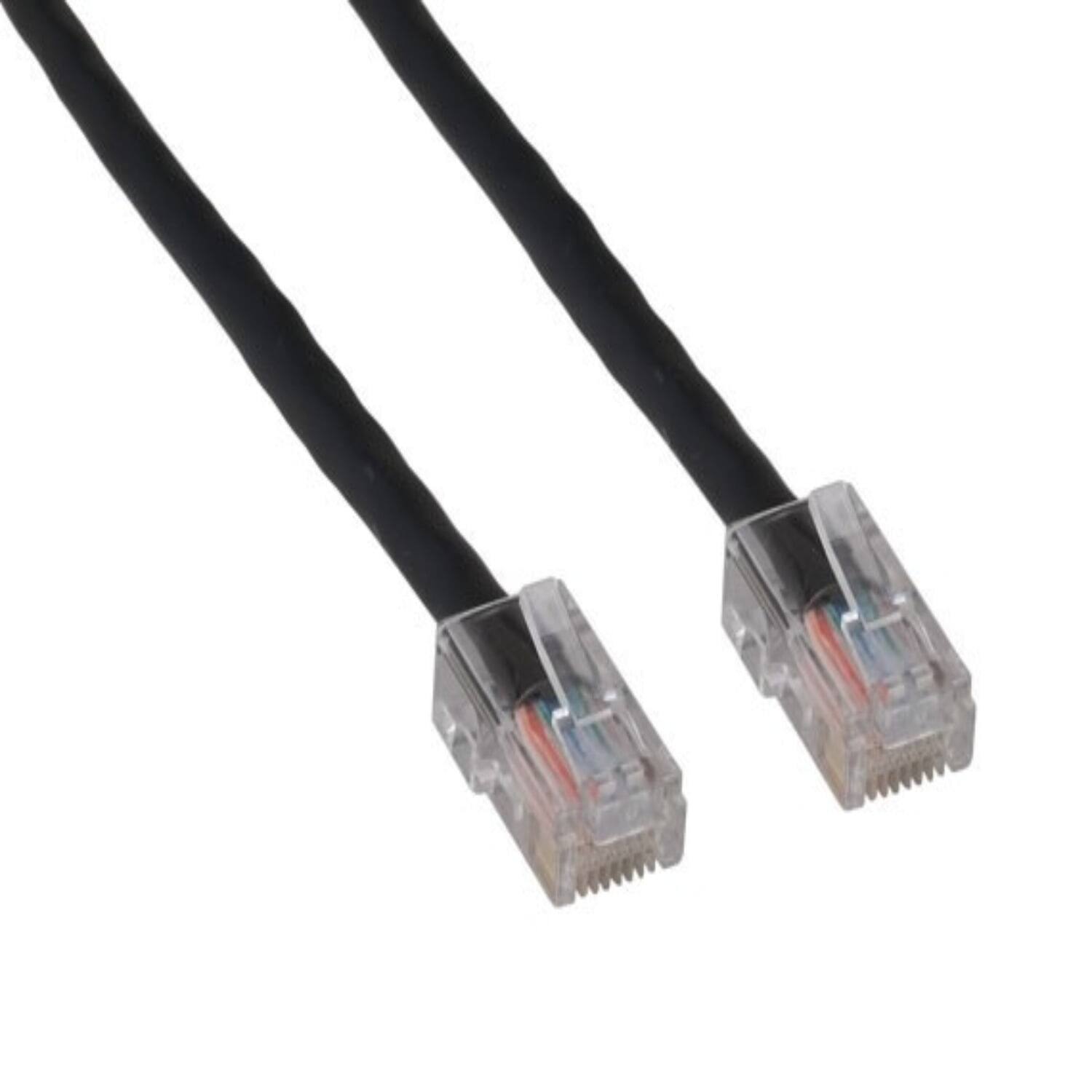 Front. Sanoxy - SANOXY 100ft Cat5e Ethernet Patch Cable, 350 MHz UTP Assembled Network Cable, Black - Black.