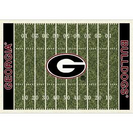 Imperial - Georgia Bulldogs 5'4'' x 7'8'' Home Field Rug - Black