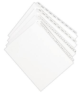 Alt View 5. Avery - Legal Pre-Printed Paper Dividers, Side Tab #4, Allstate Style, Letter Size, 25/Pack - White.