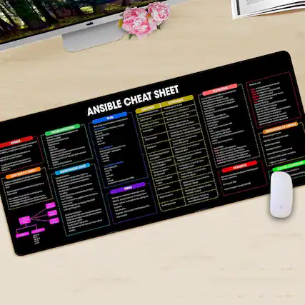 ANSIBLE CHEAT SHEET
YAML
- YAML is a human-readable data serialization format.
- It is often used for configuration files, data exchange, and as a format for structured data.
- YAML uses indentation to denote structure.
COMMANDS
- ansible -m module -a "args" host
- ansible-playbook playbook.yml
- ansible-galaxy install username.collection
- ansible-doc -l
- ansible-doc module
- ansible-console
- ansible-inventory --list
- ansible-inventory --graph
PLAYBOOKS
- A playbook is a YAML file that defines a set of tasks to be executed on a group of hosts.
- Playbooks are used to automate complex tasks and configurations.
- Example:
- name: Install Apache
hosts: webservers
tasks:
- name: Install Apache
apt:
name: apache2
state: present
FUNCTIONS
- Functions are reusable blocks of code that can be called from within playbooks.
- Example:
- name: Use a function
set_fact:
result: "{{ lookup('template', 'template.j2') }}"
TROUBLESHOOTING
- Check the Ansible logs for errors.
- Use ansible-play