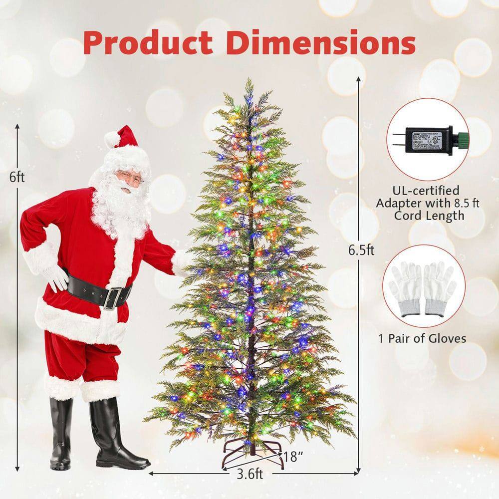 Product Dimensions

- 6ft UL-certified Adapter with 8.5 ft Cord Length
- 6.5ft
- 1 Pair of Gloves
- 3.6ft
- 18"
