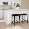 Front. Plank+Beam - Smythe Stool Counter Height (24in) - 2 pack, Black - Black.
