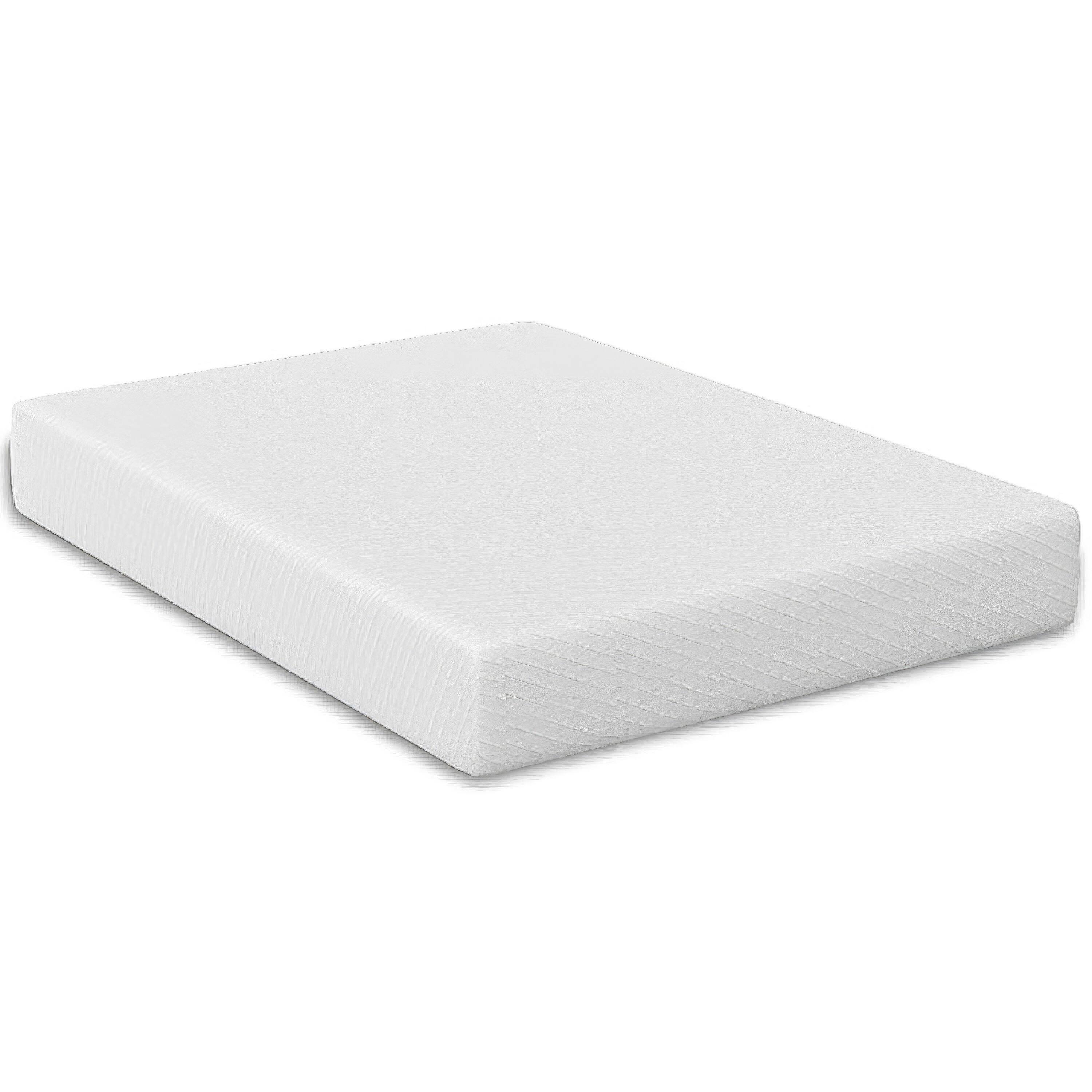 Back. Manhattan Lane - Aysa Queen Size Mattress, Memory Foam,  Polyester Cover, 10 Inch - White.