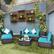 Alt View 1. Costway - 6PCS Patio Rattan Furniture Set Cushion Sofa Coffee Table - Turquoise.